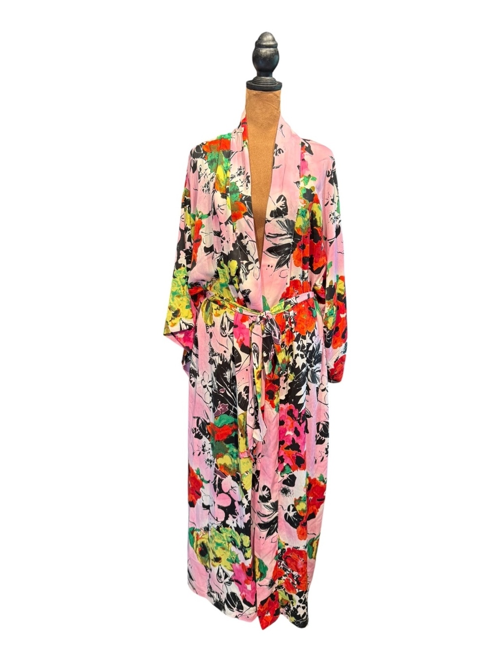 Venus Floral Full Length Kimono Robe